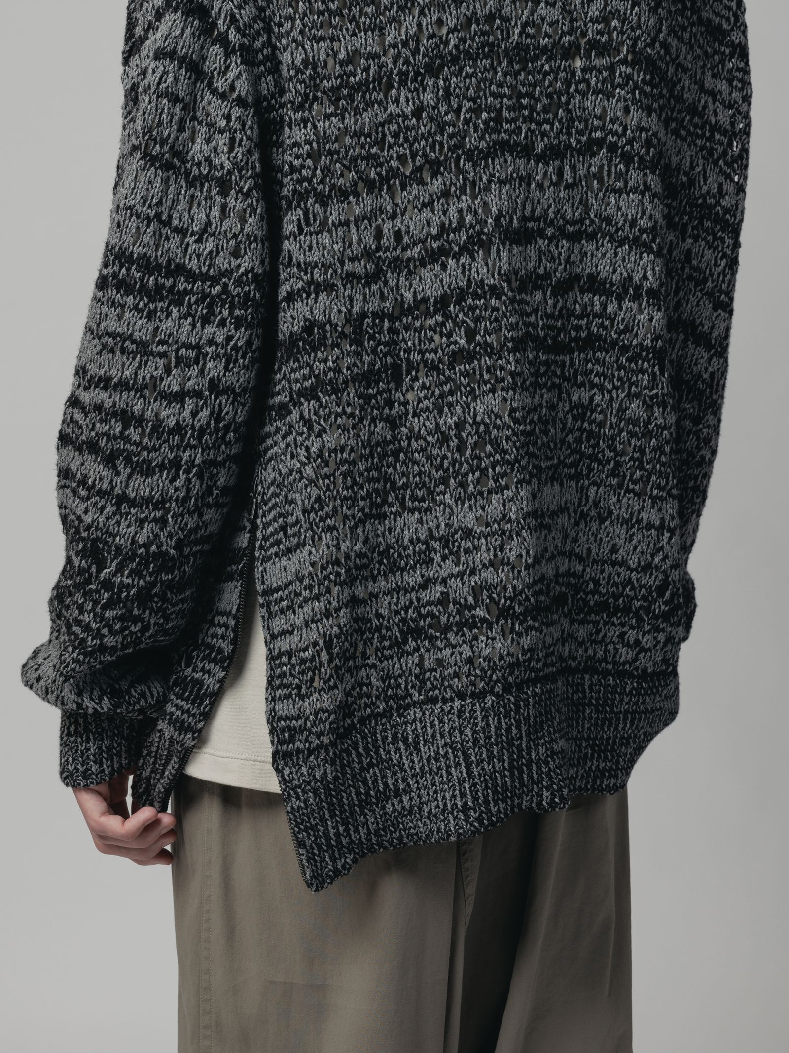 メッシュニット - GREY
