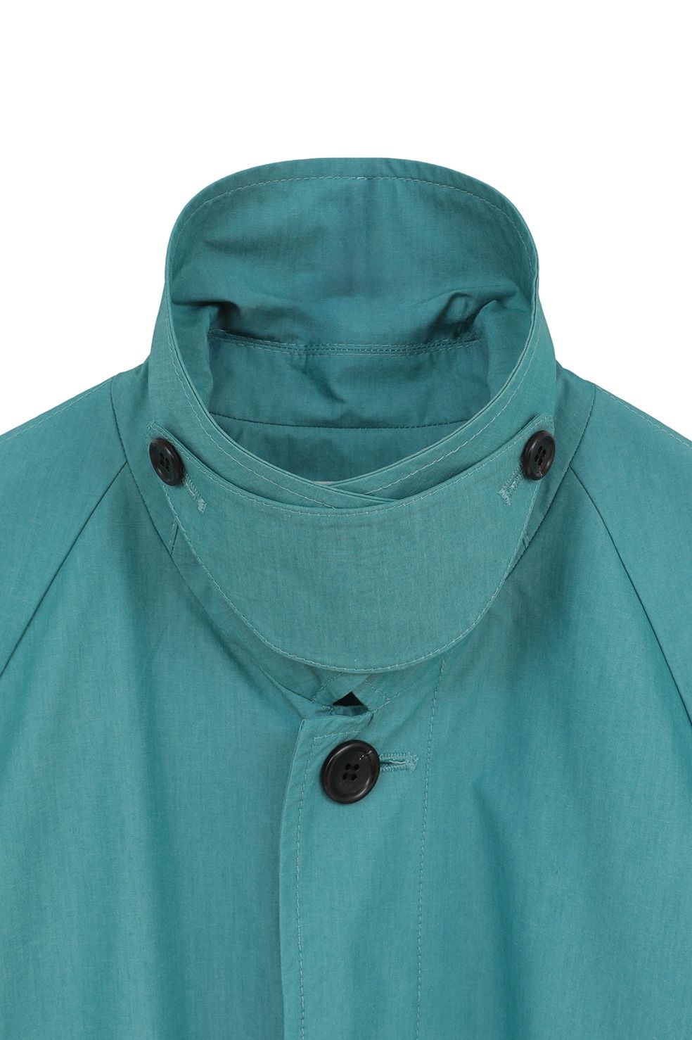 ステンカラーコート	- BULKY LINE STAIN COAT (BLUE)