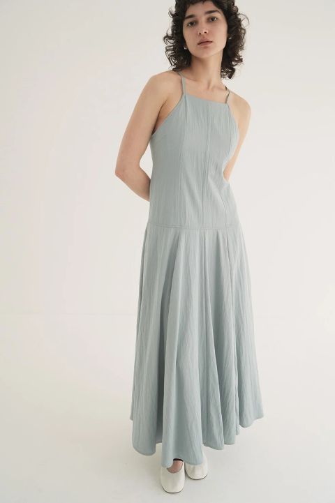 フレアキャミワンピース -  FLARE CAMI ONEPIECE BLUE