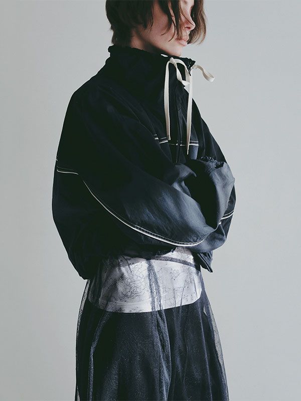 バルーンヘムコンビブルゾン (NAVY)