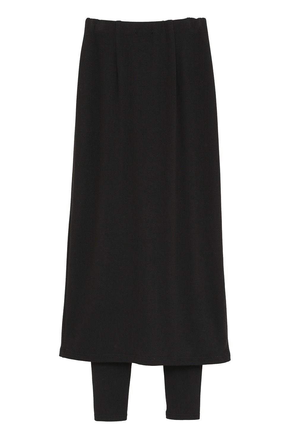 ストレートスカート + レギンスパンツ | SMOOTH TOUCH LEGGINGS SET TIGHT SKIRT (BLACK)