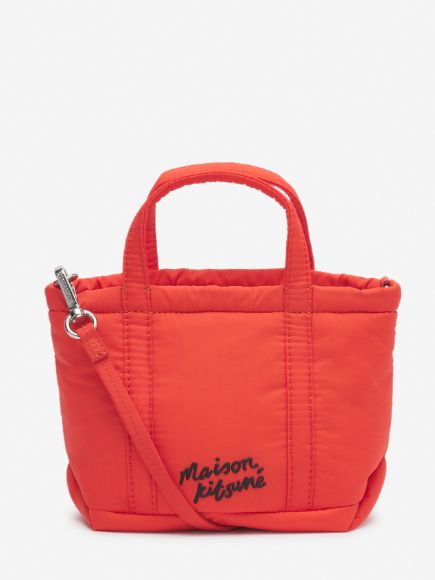 パファーナイロン ミニ トートバッグ - FOX HEAD PUFFER MINI TOTE 【ユニセックス】