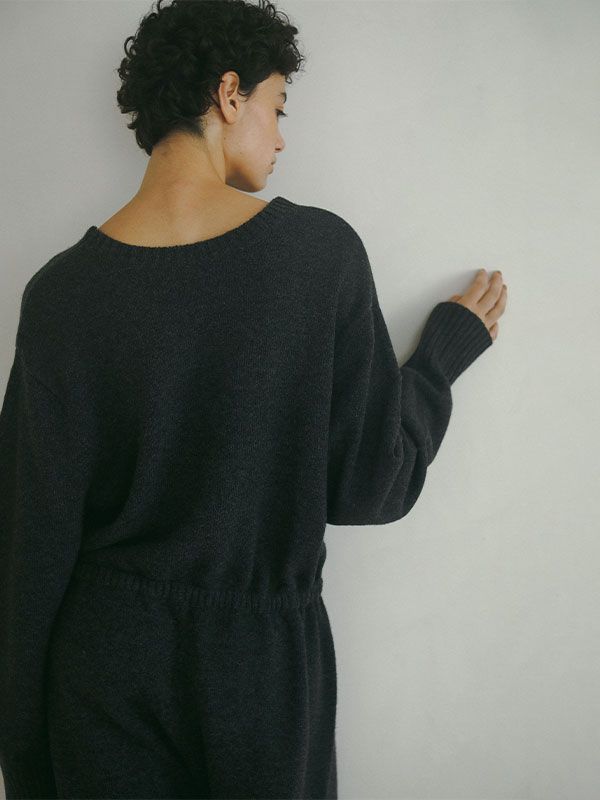 ETRE TOKYO - Vネックニットオールインワン - BEIGE | ADDICT
