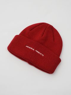 ロゴニットキャップ  - LOGO KNIT CAP - RED