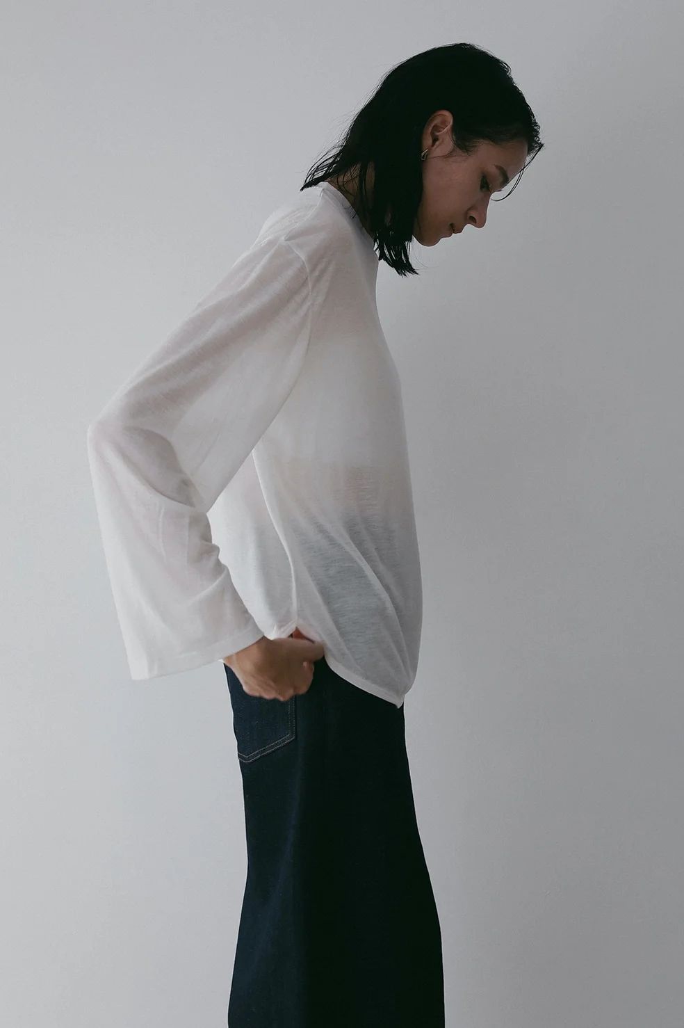 【2枚セット】ベーシックT / ロンT - 2TYPE LOGO PACK T-SHIRT WHITE
