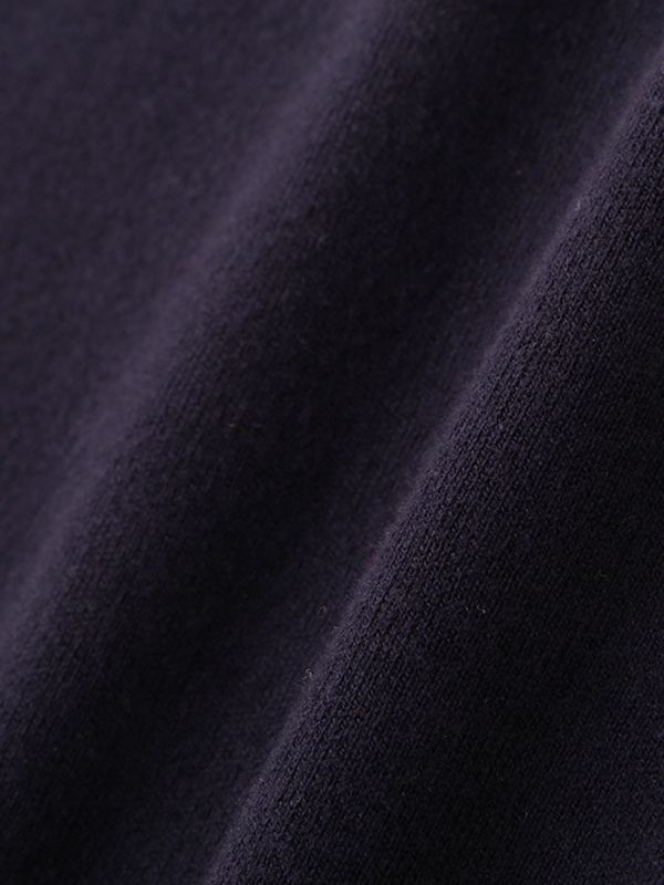 コットンシルクスリーブレスニットプルオーバー - NAVY