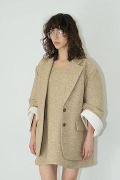 LOOSE BELL SLEEVE JACKET- BEIGE-  ルーズベルスリーブジャケット