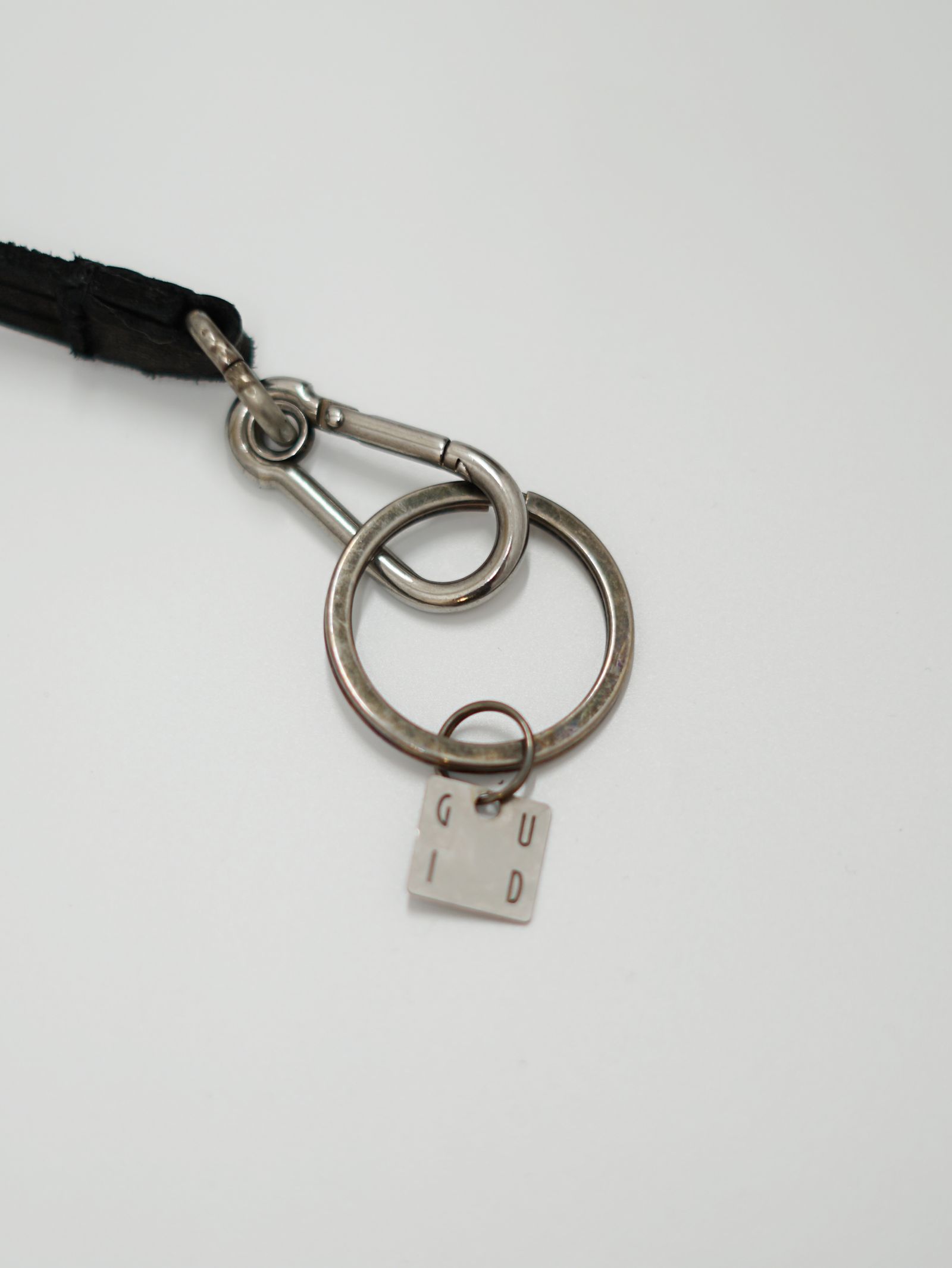 【CRD0】 キーホルダー / ウォレットコード │ KEY CHAIN  GROPPONE FULL GRAIN (BLACK)