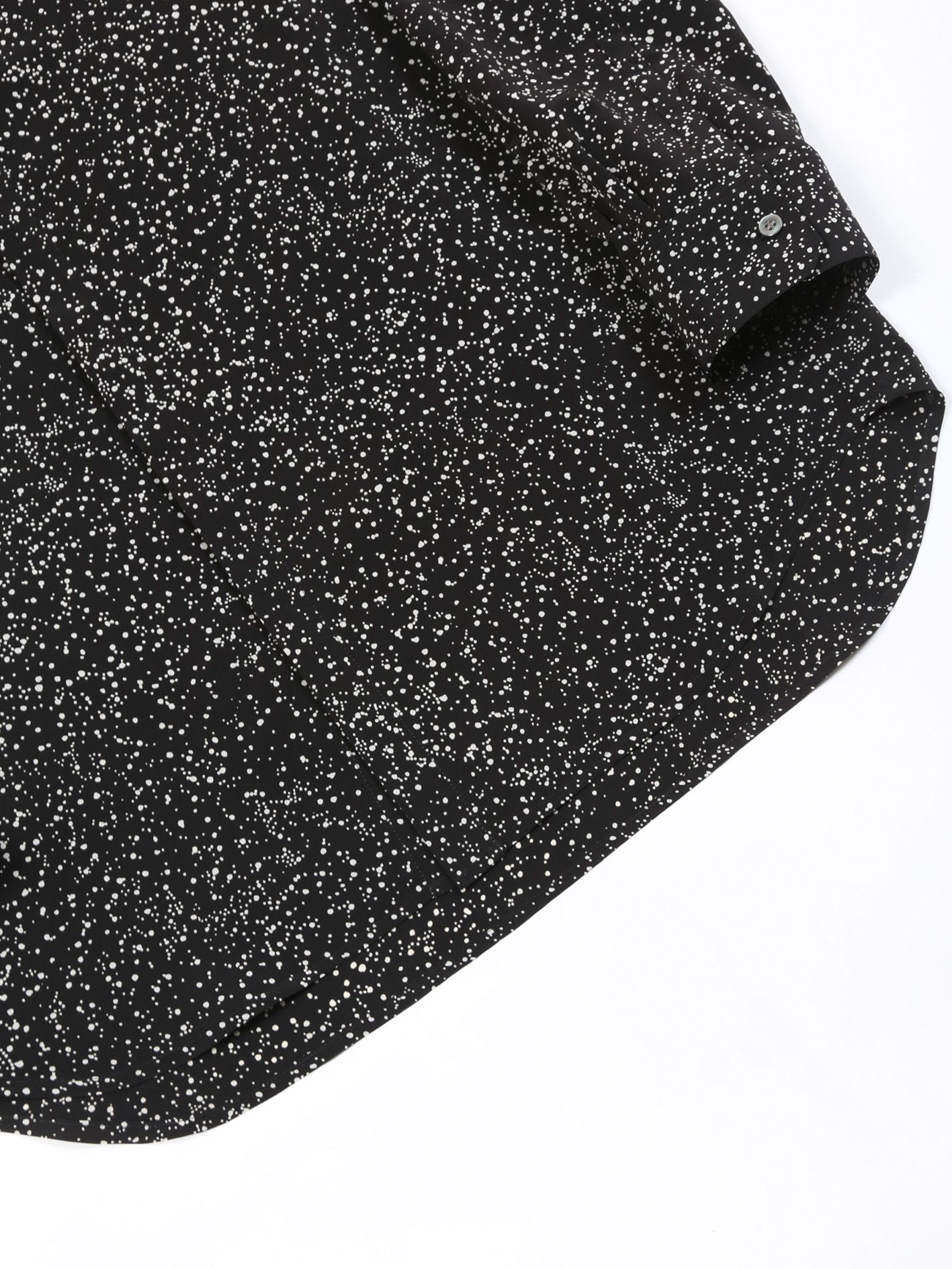 ドットシャツ - Regular Fly Front Shirt - BLACK×OFF WHITE