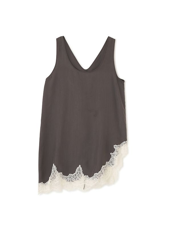 2Wayヘムレースキュプラタンクトップ（GREY)