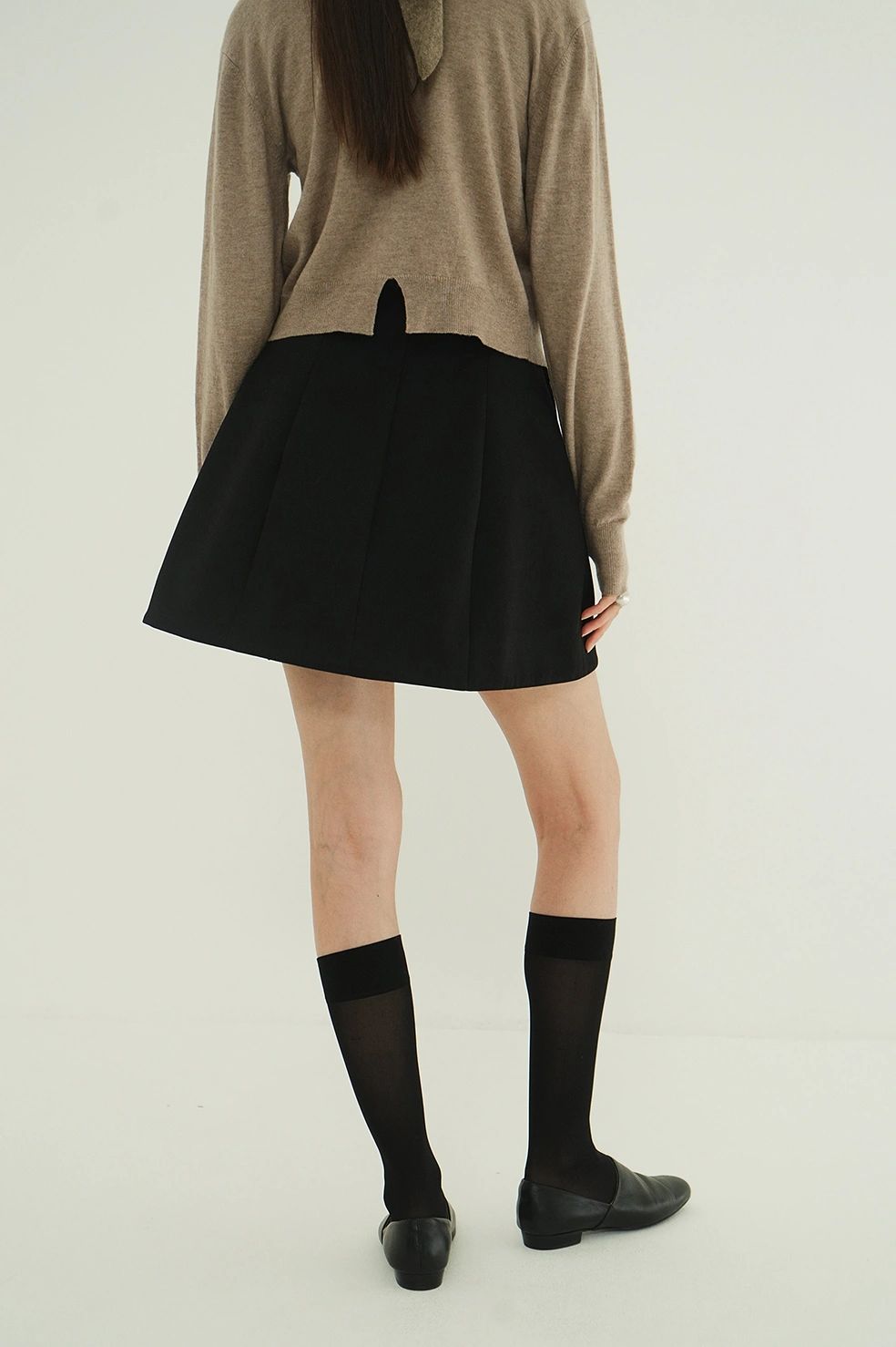 ミニスカート -  CONSTRUCTIVE MINI SKIRT (BLACK)