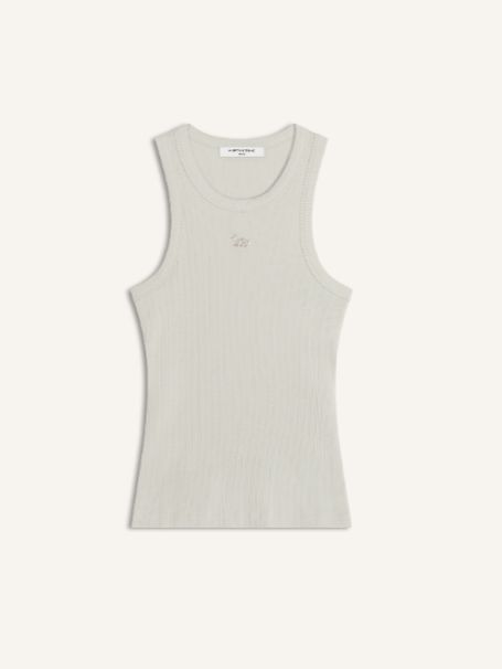 【レディース】 ベイビー フォックス リブ タンクトップ (mineral gray)