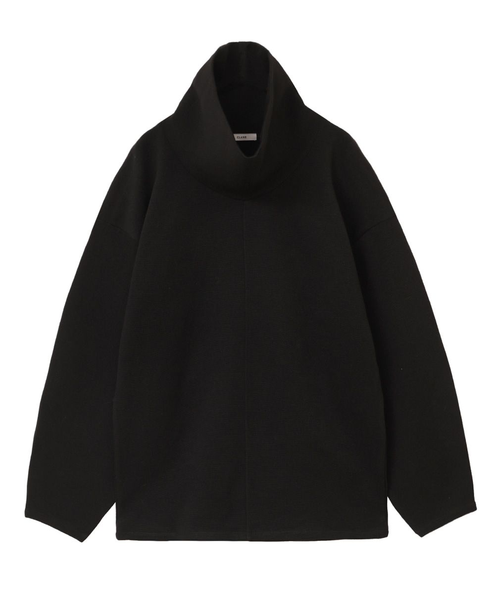 スタンド ネック ワイド トップス - STAND NECK WIDE TOPS BLACK - 1 (S)