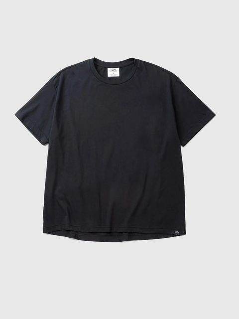 リコンストラクション Tシャツ - Reconstruction Plain T-Shirt (BLACK)