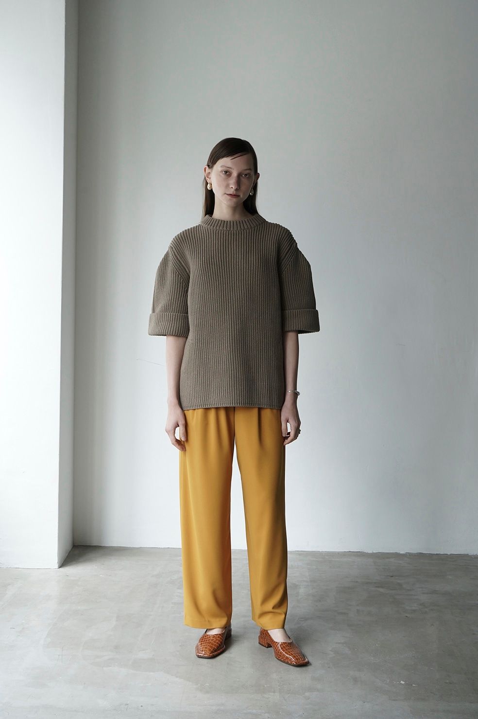 良質トップ CLANE OVER HALF SLEEVE KNIT TOPS | www.tuttavia.eu