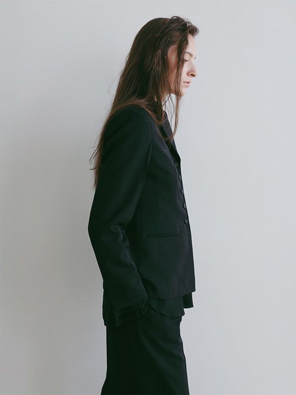 SANTEウエストシェイプテーラージャケット (BLACK)