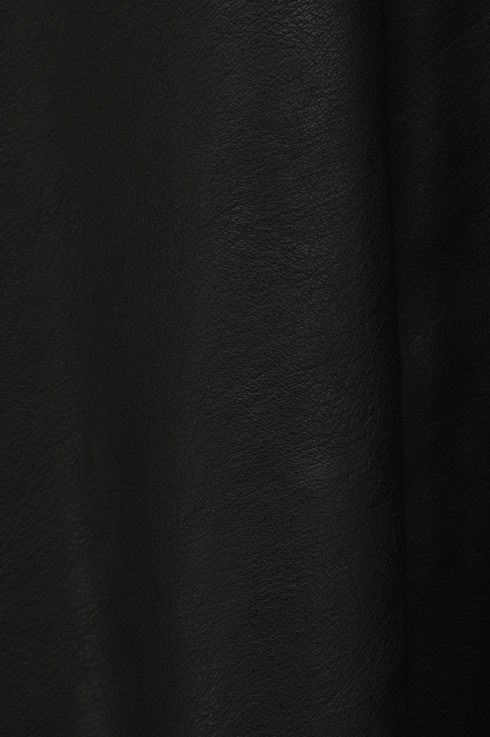 フェイクレザーバルーンジャケット - FAKE LEATHER BALLOON JACKET BLACK