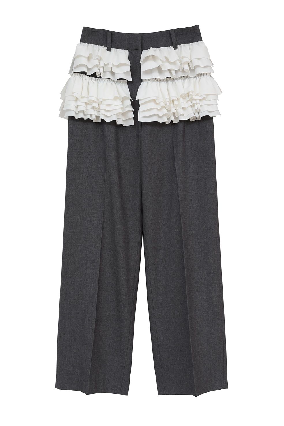 フリルスラックス -  FRILLED SLACKS (GREY)