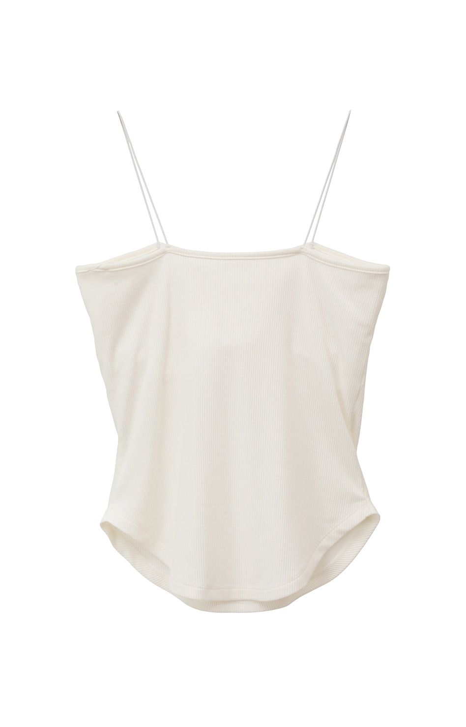 CLANE - カップ付きキャミソール - THIN CODE CAMISOLE - WHITE