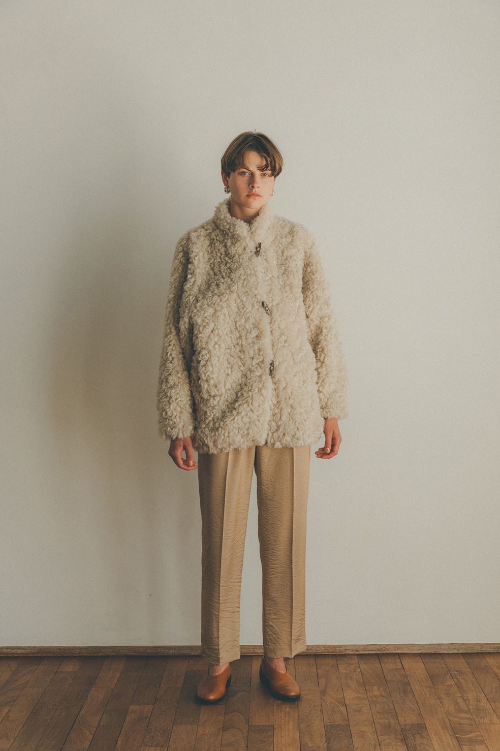 CLANE - カールファーショートコート - CURL FUR SHORT COAT - IVORY ...