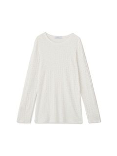 アイレットクル－ネックロンTee (WHITE)