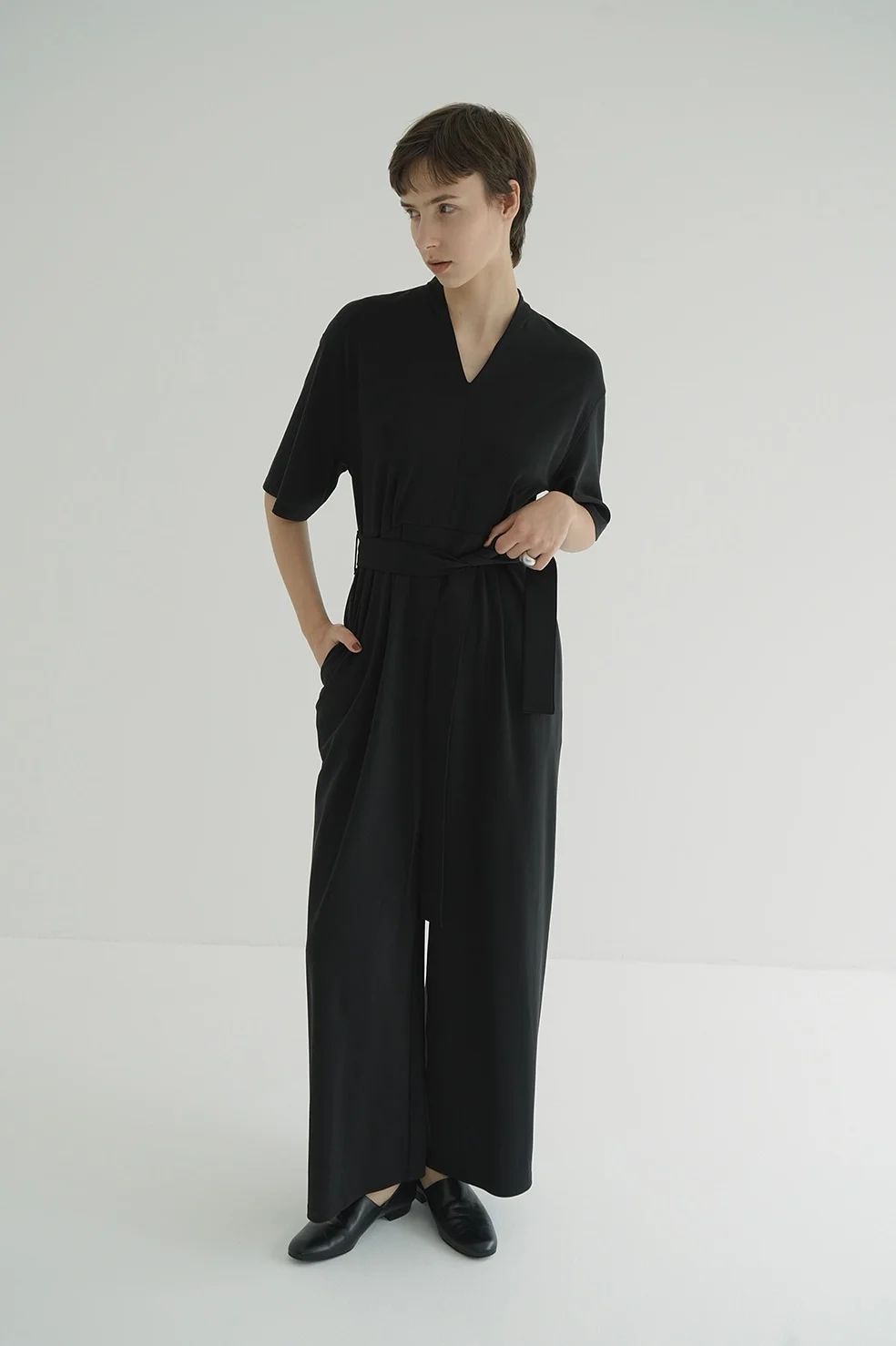 サロペット・オーバーオール・オールインワン auioCLANE STAND COLLAR LOOSE CLANE - オールインワン - STAND COLLAR LOOSE ALL IN ONE