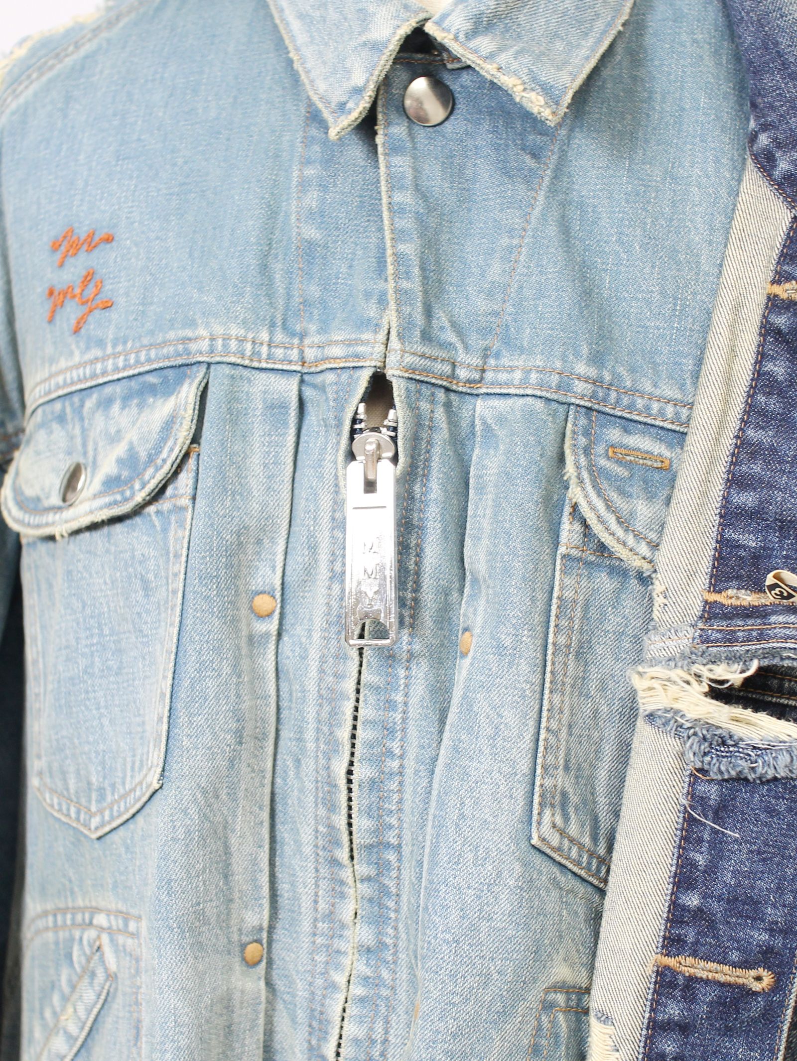 Maison MIHARA YASUHIRO - Draped Denim Jacket - ドレープ Maison MIHARA YASUHIRO - Draped Denim Jacket - ドレープ