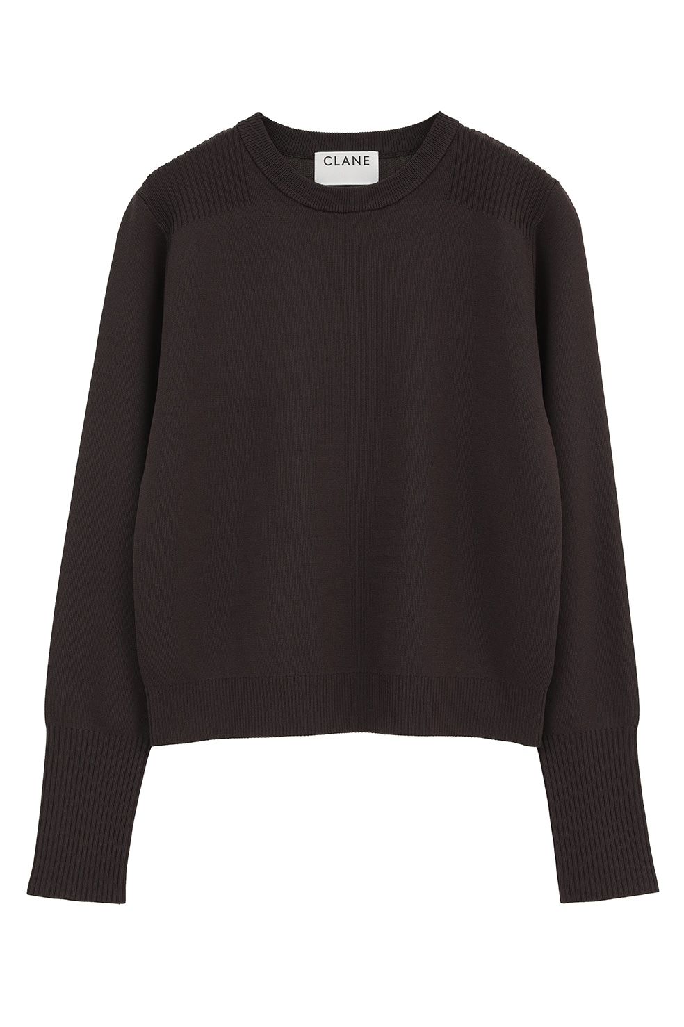 【26AW】ベーシックコンパクトニットトップス - BASIC COMPACT KNIT TOPS (BROWN)