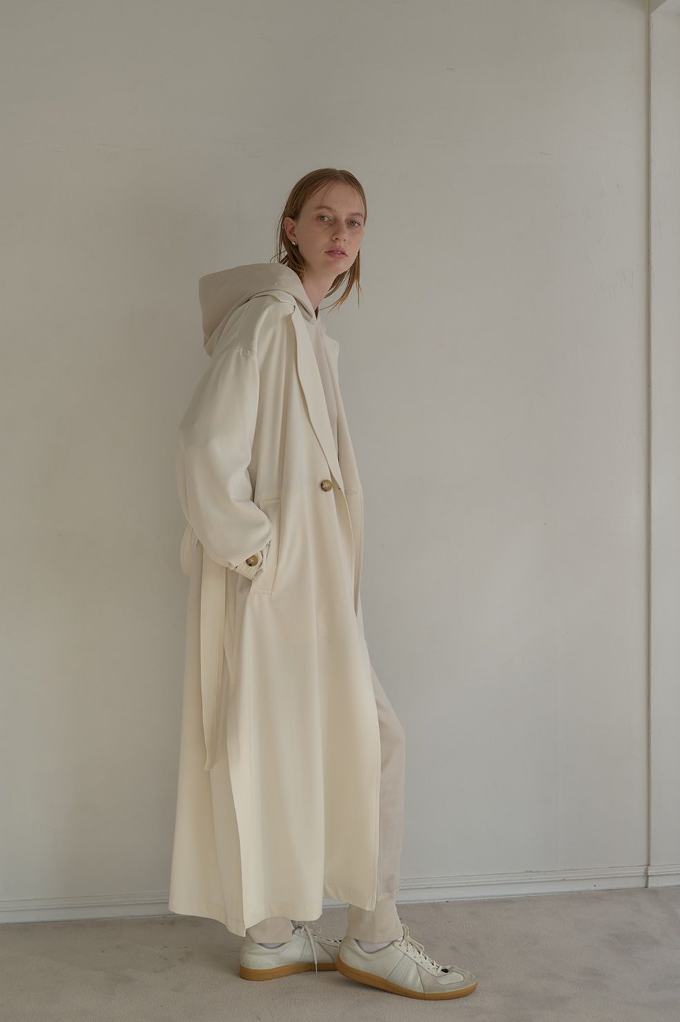 OVER LONG COAT IVORY － オーバーロングコート