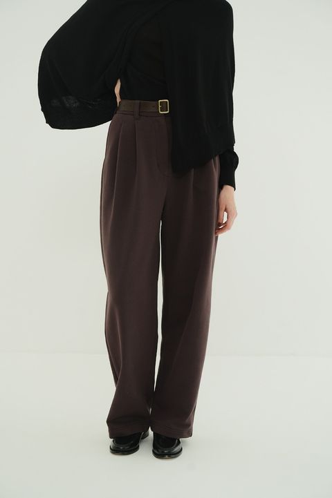 2タックスウェットパンツ - TWO TUCK SWEAT PANTS (BROWN)