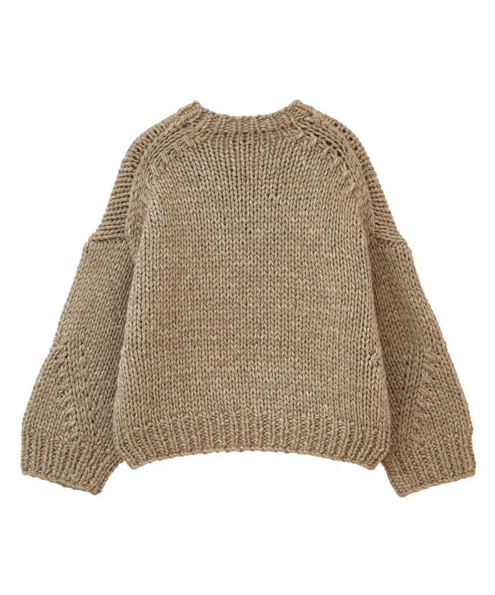 CLANE - ドーム型ニットトップス - DOME HAND KNIT TOPS -BEIGE