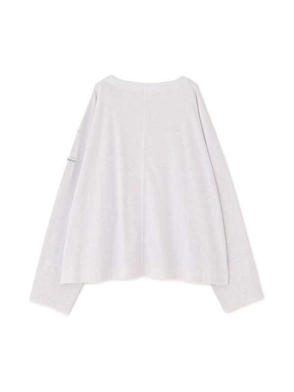 カットオフカフスロンTee (GREY)