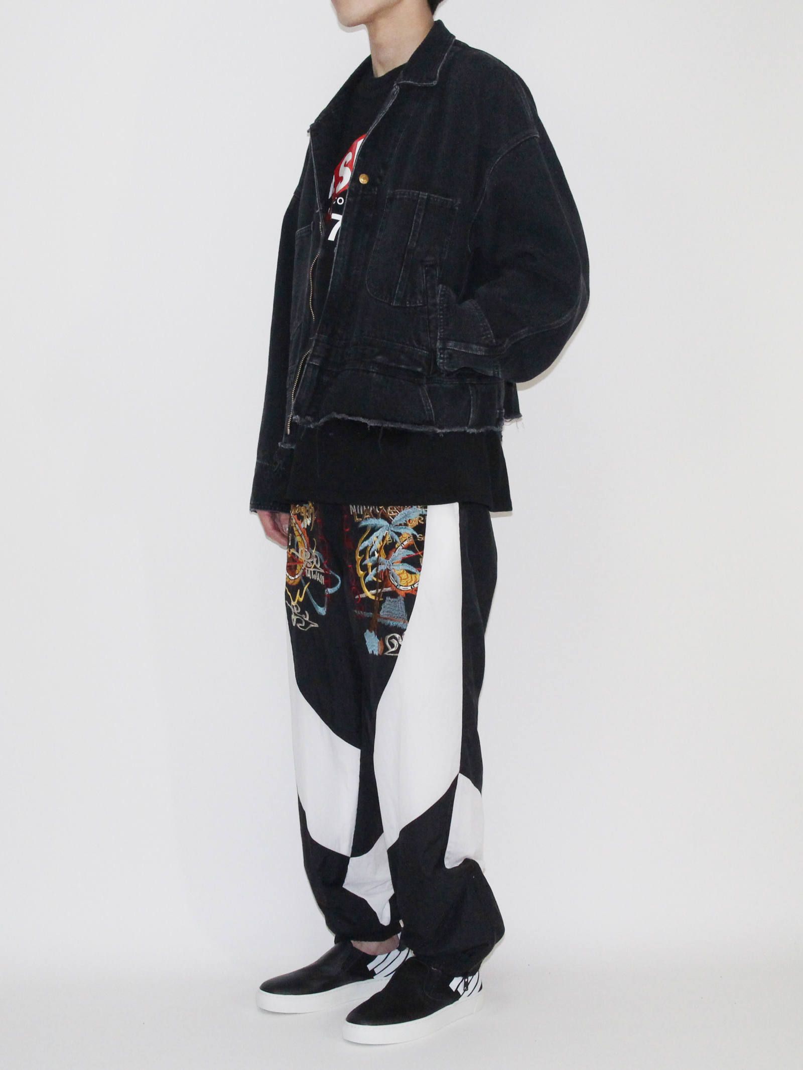 Doublet   BREAK UP EMBROIDERY TRACK PANT
