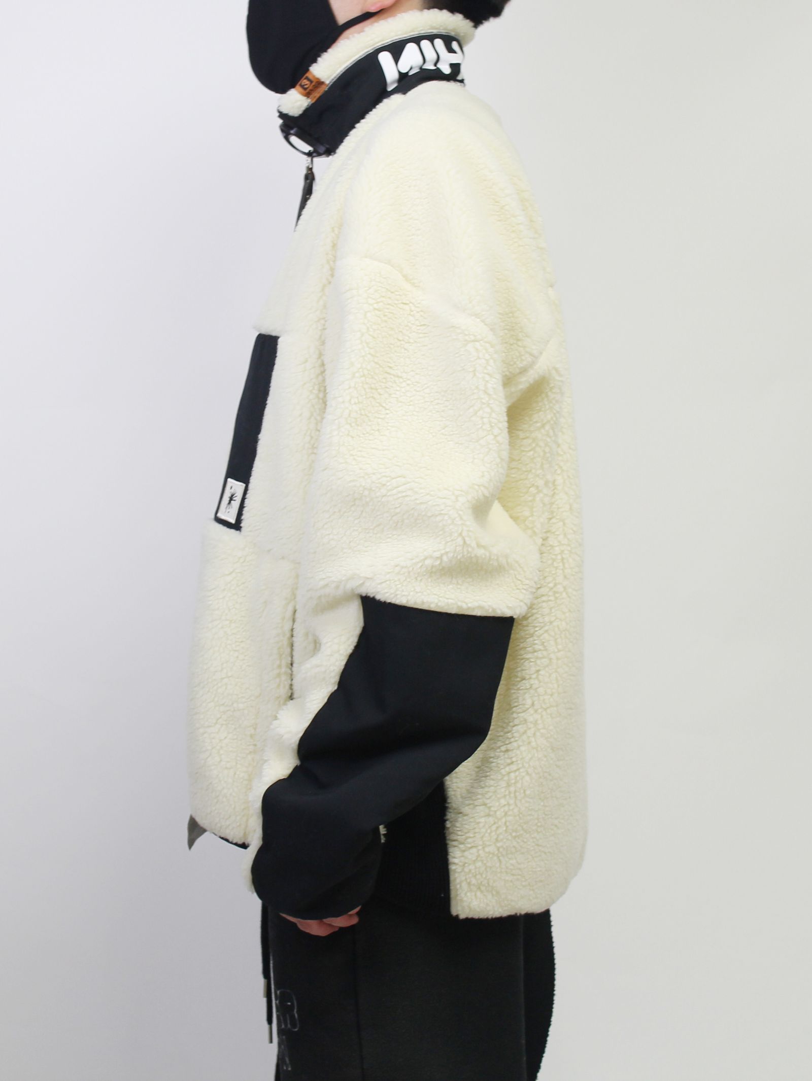 ✨極美品・完売品✨MOUNTEN.flower boa blouson 140 Maison MIHARA YASUHIRO WIDE Back BOA BLOUSON ブラック 44