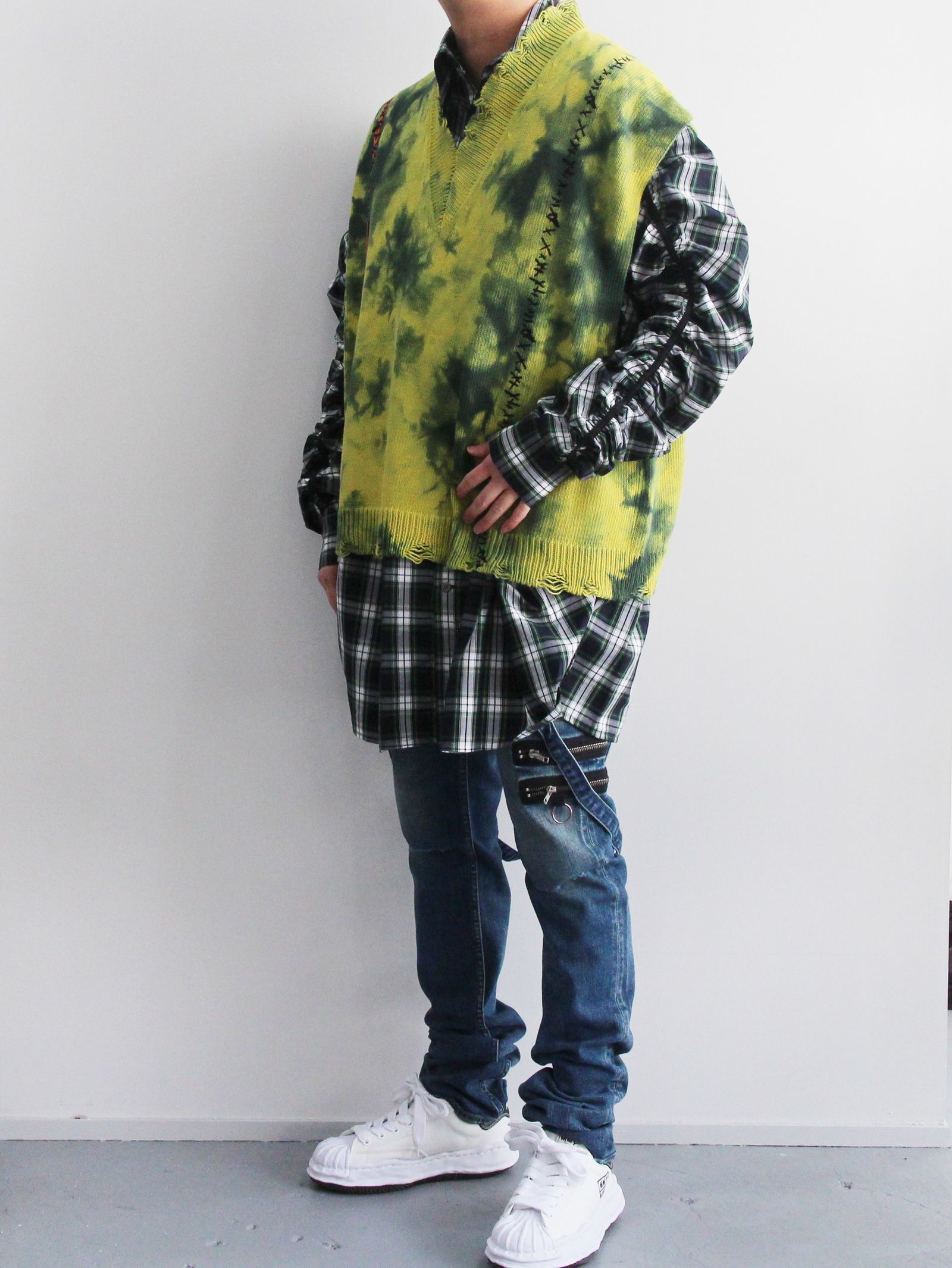 KIDILL - KNIT VEST - COLLABORATION WITH rurumu: YELLOW