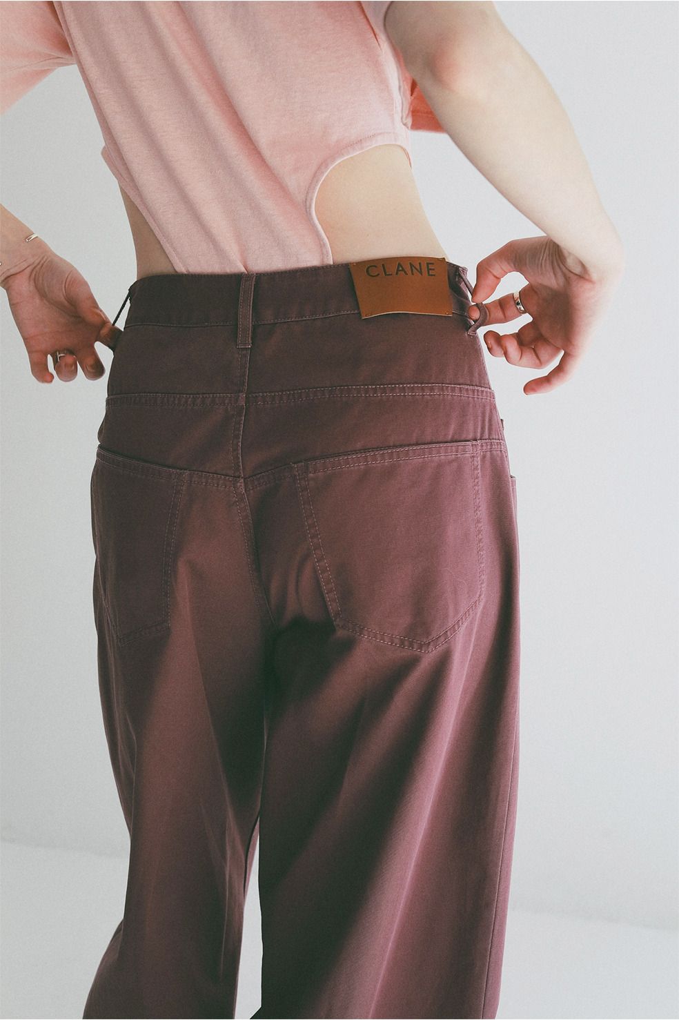 ローウエストバレルパンツ -  LOW WAIST BARREL PANTS (PURPLE)