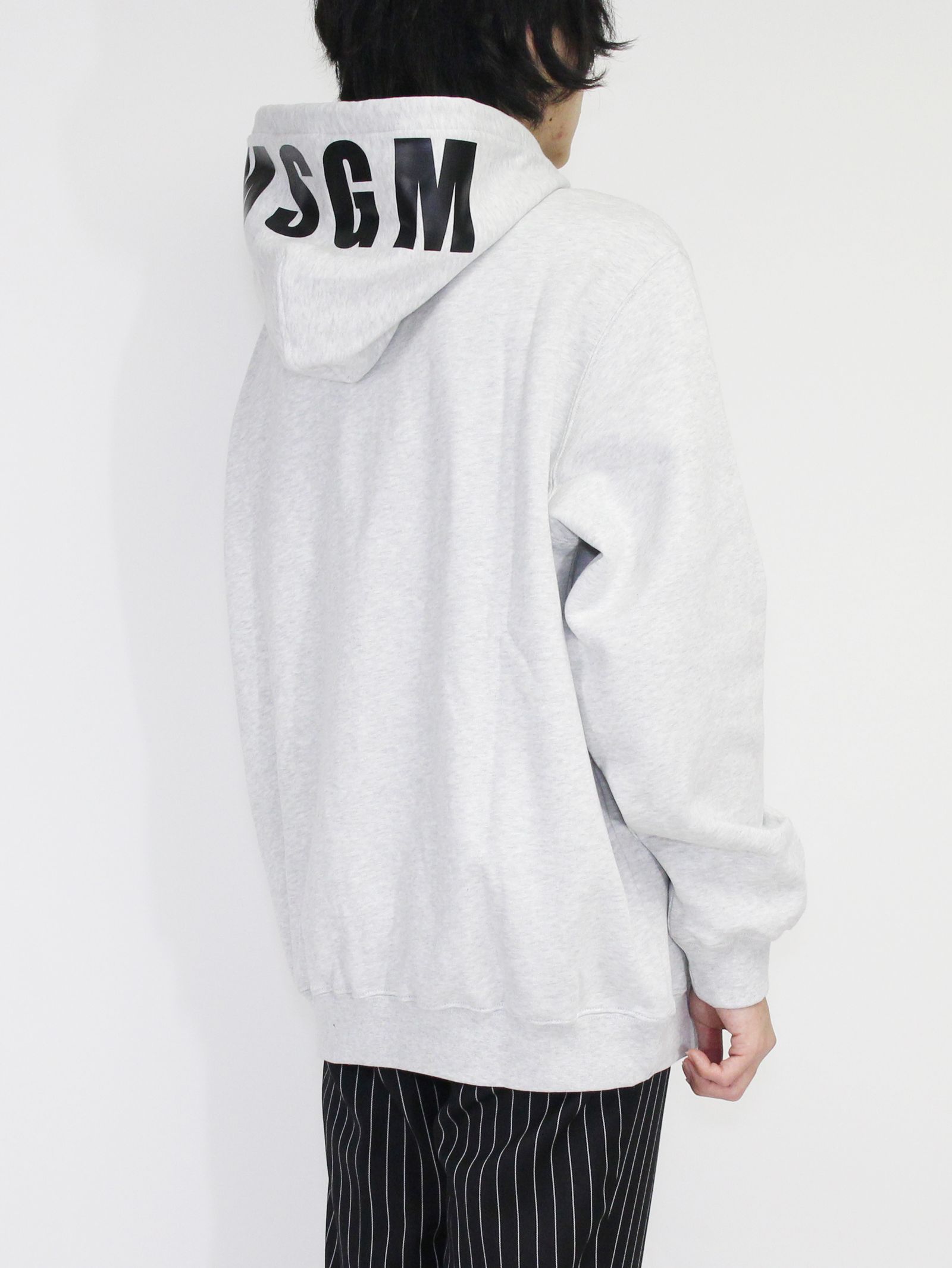 MSGM - ロゴ フーディ - FELPA CON CAPPUCCIO LOGATO MSGM