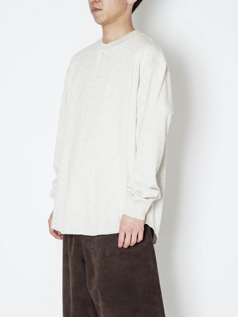 「FAITH(フェイス)コラボ 2PAC SET (ヘンリーネック+クルーネックカットソー) OATMEAL