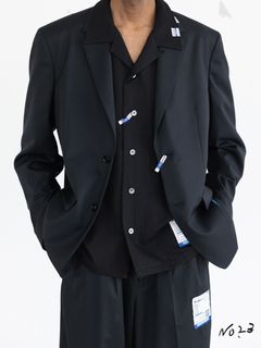 ウォッシャブルウールジャケット / WASHABELE WOOL JACKET (BLACK)