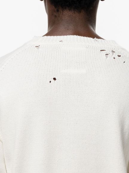 ドント タグ ミー ジャカード ニット セーター - Don't Tag Me Jacquard Knit Sweater (WHITE)