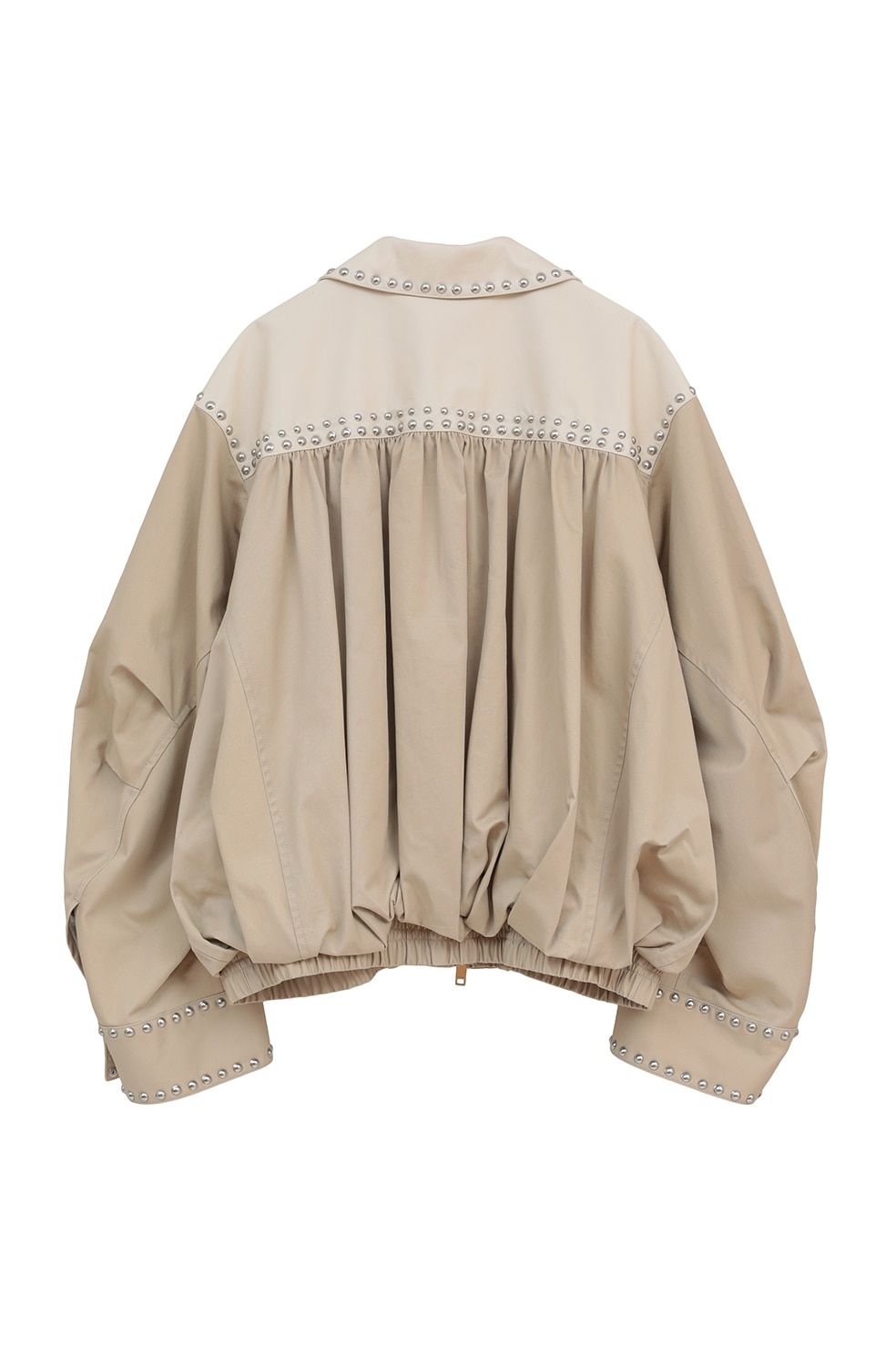 スタッズ ドリズラージャケット - W COLOR STUDDED DRIZZLER JACKET (BEIGE)