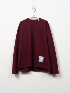 【26AW】 ポケットロングスリーブカットソー - POKET LS TEE （WINE）