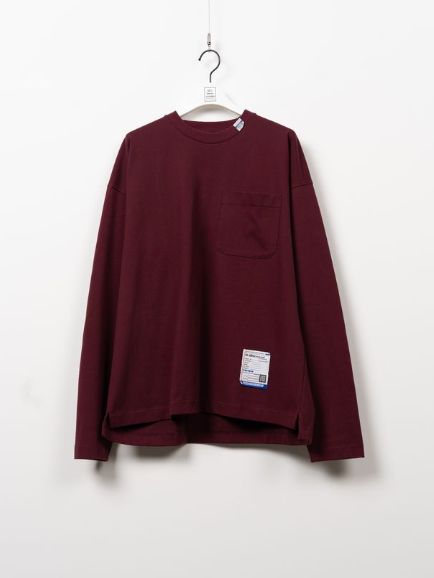 【26AW】 ポケットロングスリーブカットソー - POKET LS TEE （WINE）