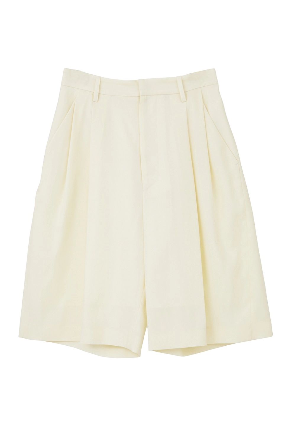 テンセルハーフパンツ - TENCEL HALF PANTS (IVORY)
