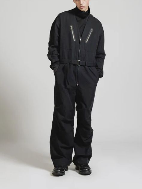 ヘリンボーン ジャンプスーツ - HERRINGBONE JUMPSUIT