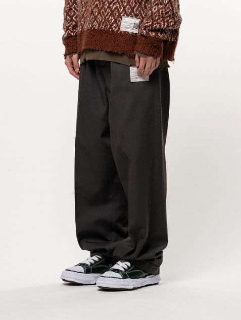 テーラード イージーパンツ - Tailored Easy Pants (DARKGREY)