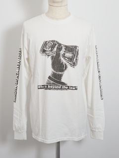 RATMコラボ プリントTシャツ ロンT  - RATM BEYON THE LAW TEE  - WHITE