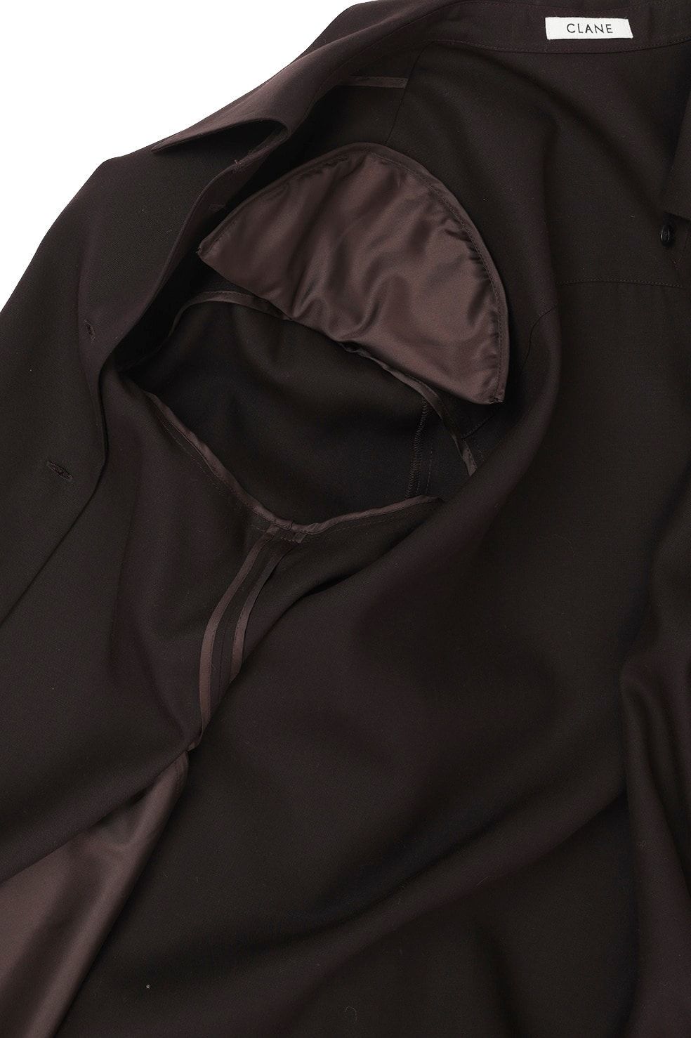 テンセルシャツジャケット - TENCEL SHIRT JACKET (BROWN)