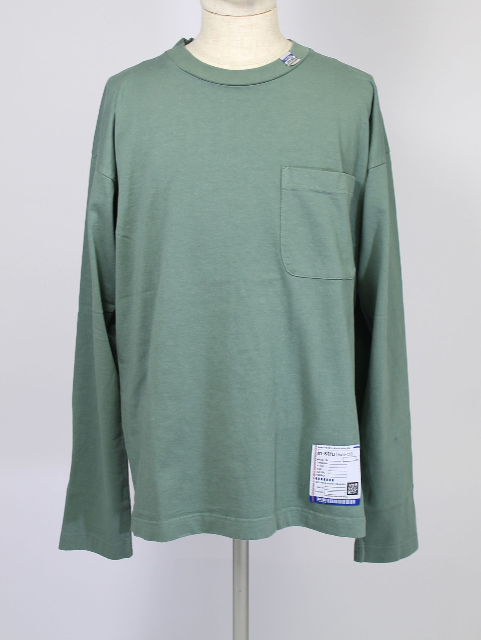 in・stru(men-tal). ヘビーウェイトロングスリ―ブカットソー - Heavy Weight L/S T-shirt - GREEN