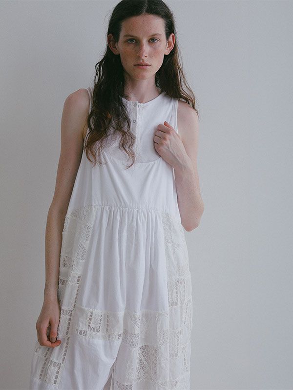 リングドットフライスタンクトップ （WHITE）
